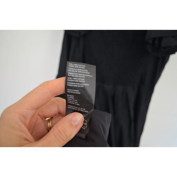 Maeve Ruffled Neckline Off Shoulder Pleated Corina Midi Dress Anthropologie - Picture 9 of 9